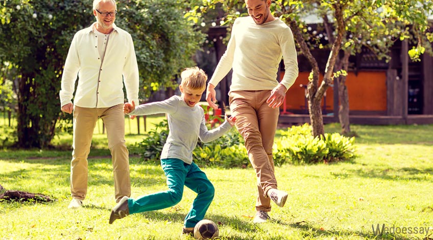 Football on Yard